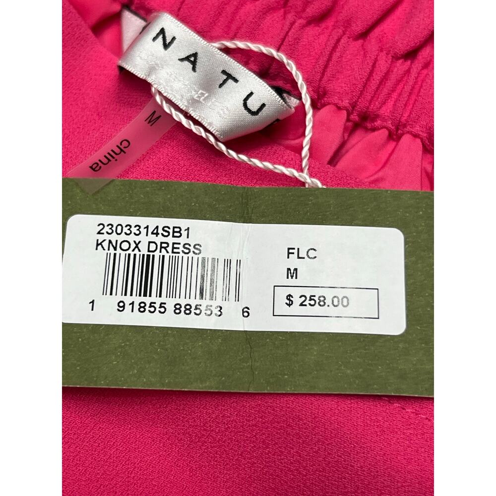 Trina Turk Hot Pink Off Shoulder Bell Sleeve Mini Dress Medium NWT MSRP $258 - Picture 10 of 12